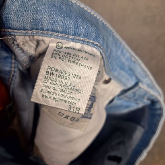 AG Adriano Goldschmied The Middi Ankle mid rise Legging blue 31R (32x28) - Picture 5 of 11